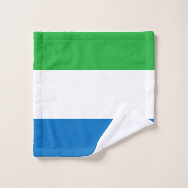 drapeau de la Sierra Leone (Gant de toilette)