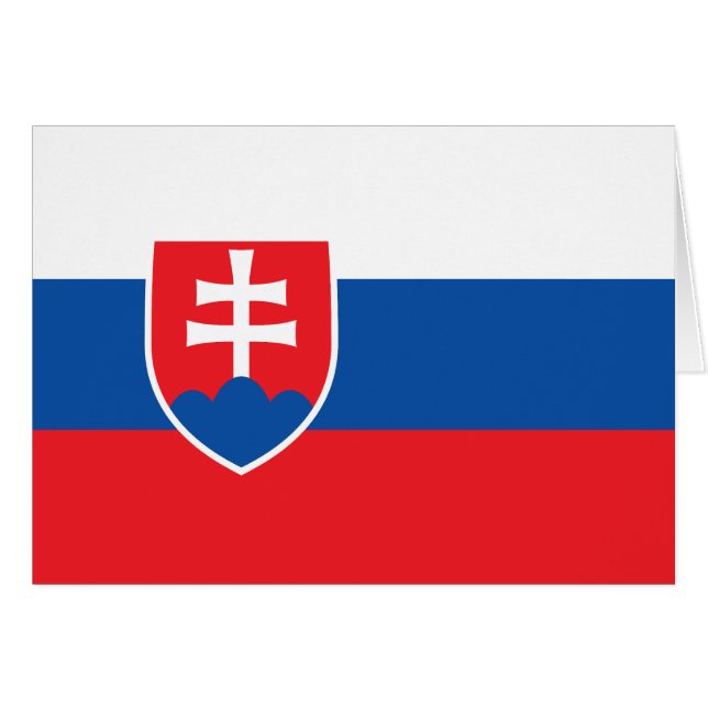 Drapeau de la Slovaquie (Devant horizontal)