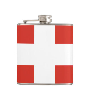 Drapeau de la Suisse Flacon enveloppé de vinyle