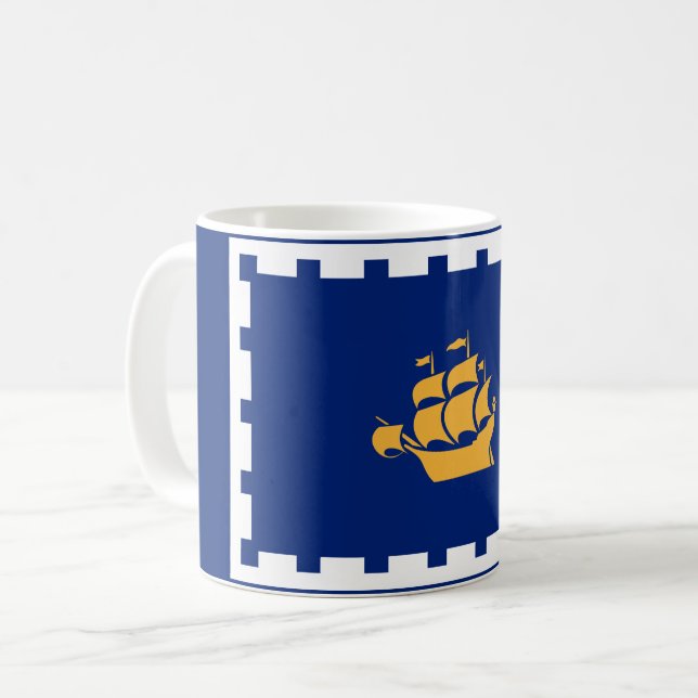 Drapeau de la tasse de café de Québec (Devant gauche)