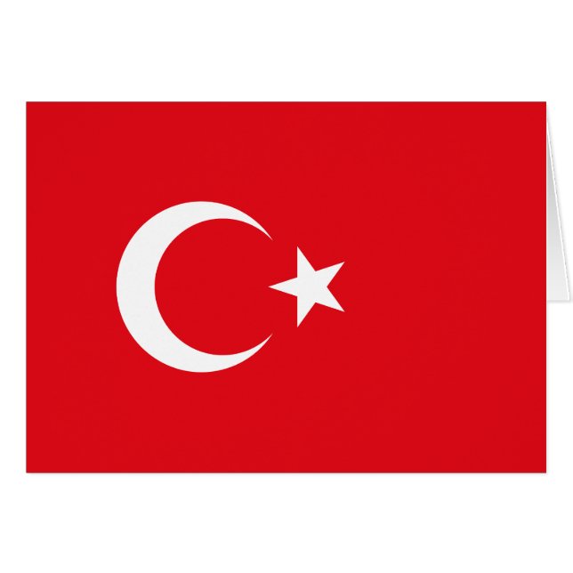 Drapeau de la Turquie (Devant horizontal)