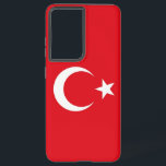 Drapeau de la Turquie Coque Samsung Galaxy S21<br><div class="desc">Voici notre Samsung Galaxy S21 Ultra coque avec le drapeau de la Turquie, conçu pour associer protection et célébration du patrimoine turc ! Conçu avec une attention minutieuse aux détails, ce coque affiche fièrement l'étoile rouge et blanche et le croissant du drapeau turc, symbole de la riche histoire et de...</div>