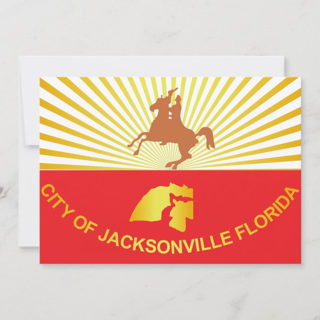 Drapeau de la ville de Jacksonville (Devant)