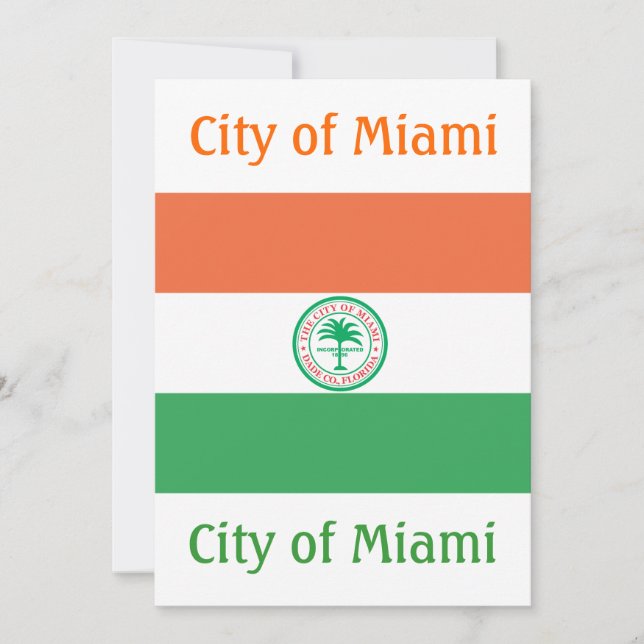 Drapeau de la ville de Miami (Devant)