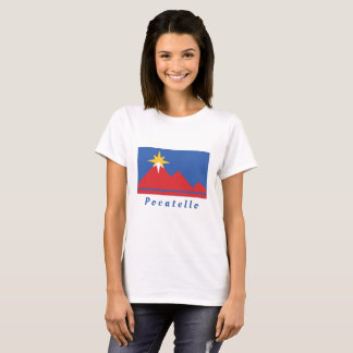 Drapeau de la ville de Pocatello Idaho T-shirt fem