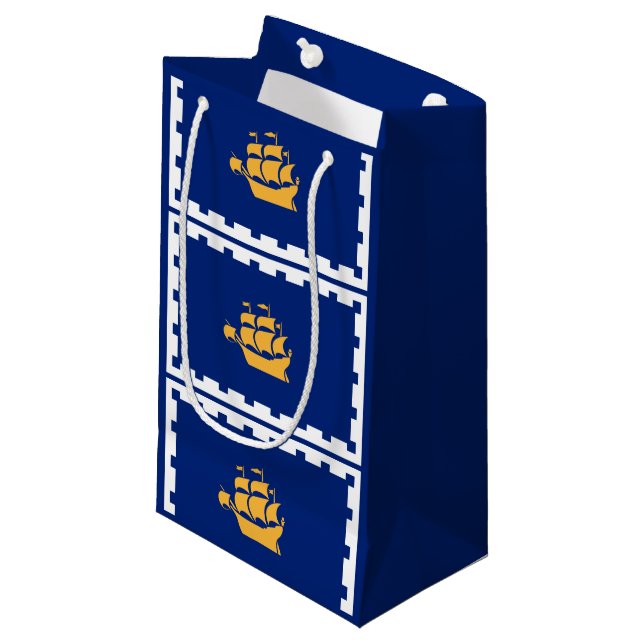 Drapeau de la ville de Québec Sac cadeau (Devant Angle)