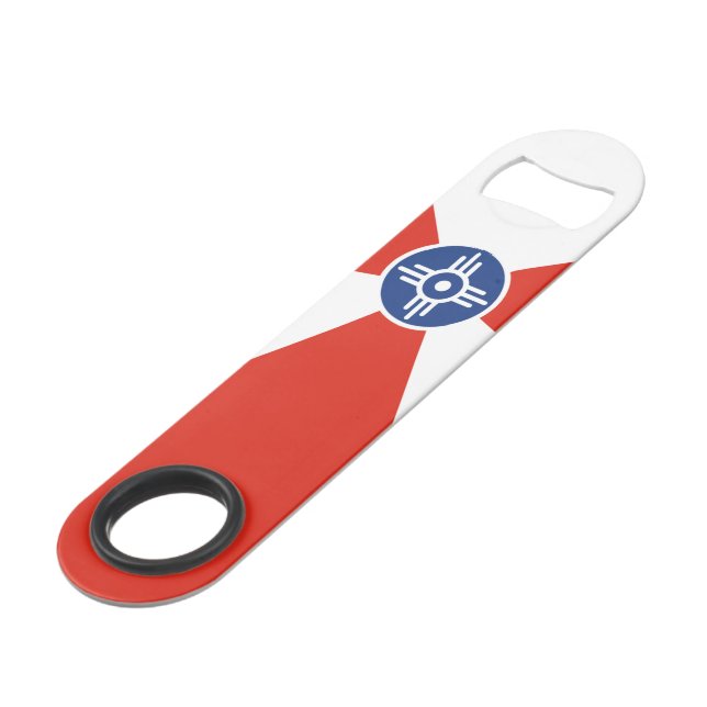 Drapeau de la ville de Wichita (Kansas) (Devant angulaire)