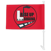 Drapeau de la voiture de soutien Rise Up Lahaina