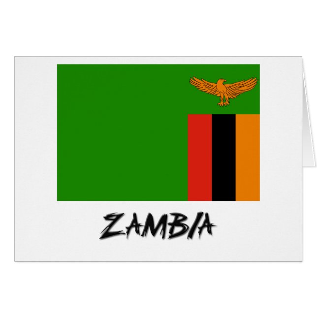 Drapeau de la Zambie (Devant horizontal)