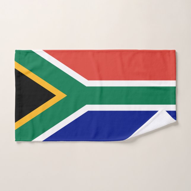 Drapeau de l'Afrique du Sud (Serviette à main)