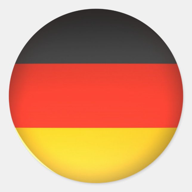 Drapeau de l'Allemagne - Sticker (Devant)