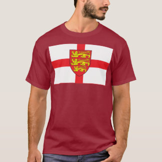 Drapeau de l'Angleterre avec le manteau du T-shirt