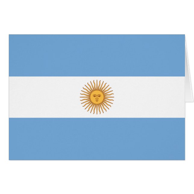 Drapeau de l'Argentine (Devant horizontal)