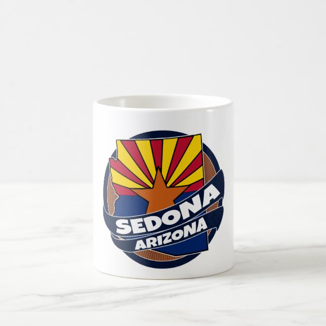Drapeau de l'Arizona Sedona éclate tasse de café (Centre)