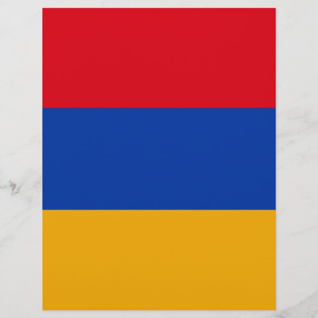 Drapeau de l'Arménie - Yeraguyn (Devant)