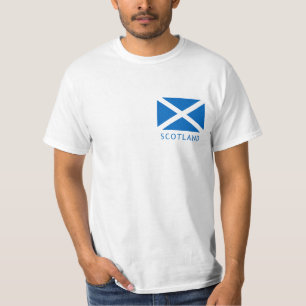 Drapeau de l'Ecosse et T-shirt effréné de lion