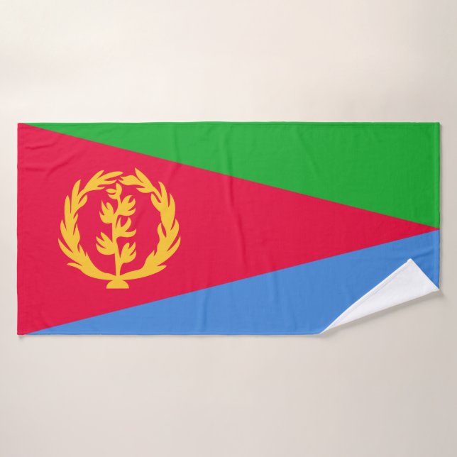 Drapeau de l'Érythrée (Serviette de bain)