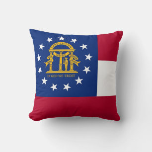 Drapeau de l'État de Géorgie Coussin du MoJo améri