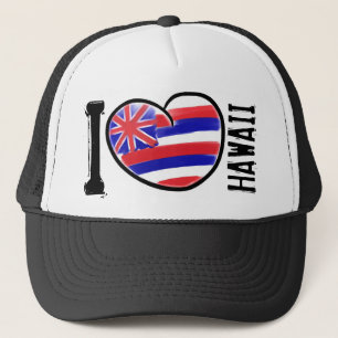 Drapeau de l'État de Heart Hawaii casquette artist