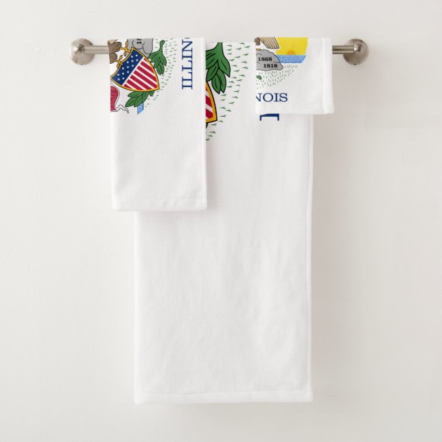 Drapeau de l'État de l'Illinois (En situation)