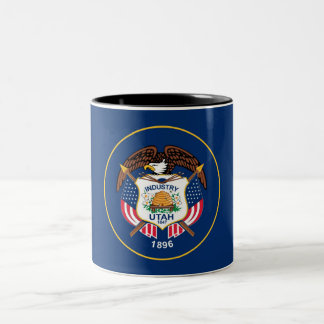 Drapeau de l'État de l'Utah Mug à café à deux tons