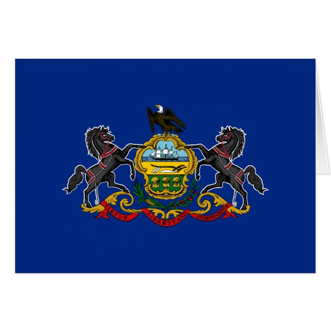 Drapeau de l'État de Pennsylvanie (Devant horizontal)