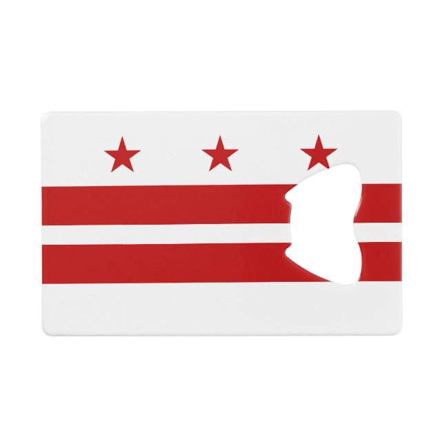 Drapeau de l'État de Washington DC (Devant (Horizontal))