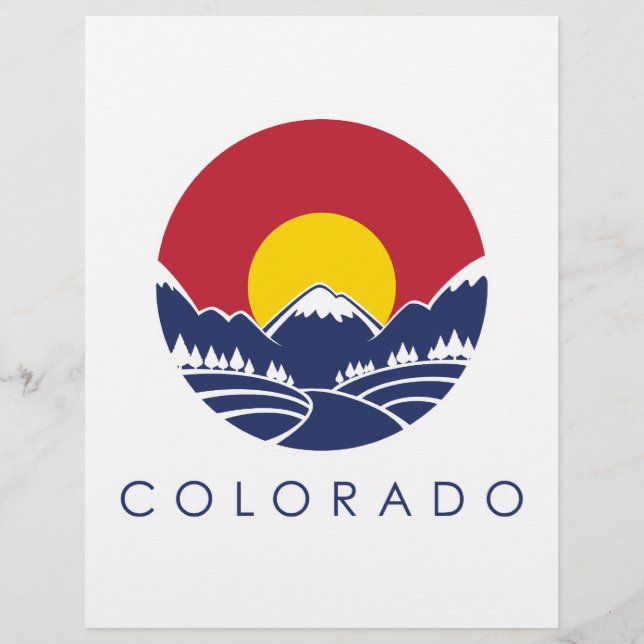 Drapeau de l'État des Rocheuses du Colorado (Devant)