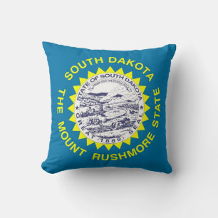 Drapeau de l'État du Dakota du Sud Coussin MoJo am
