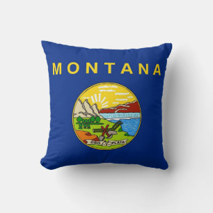 Drapeau de l'État du Montana Coussin du MoJo améri