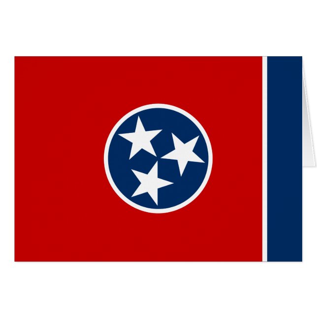 Drapeau de l'État du Tennessee (Devant horizontal)