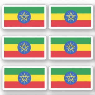 Drapeau de l'Ethiopie - une collection Sticker