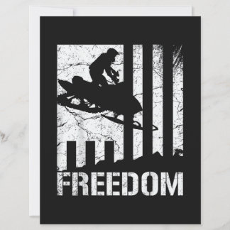 Drapeau de liberté de motoneige motoneigisme