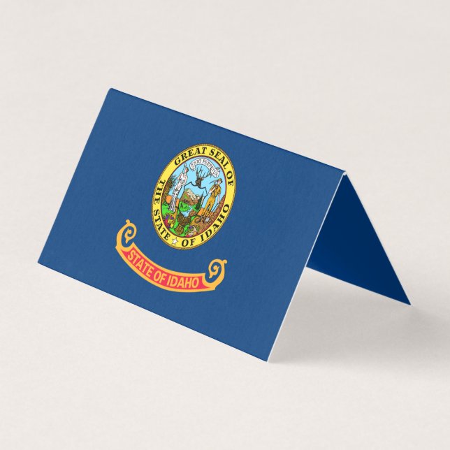 Drapeau de l'Idaho : Etat de Gem, Amérique Montagn (Front)