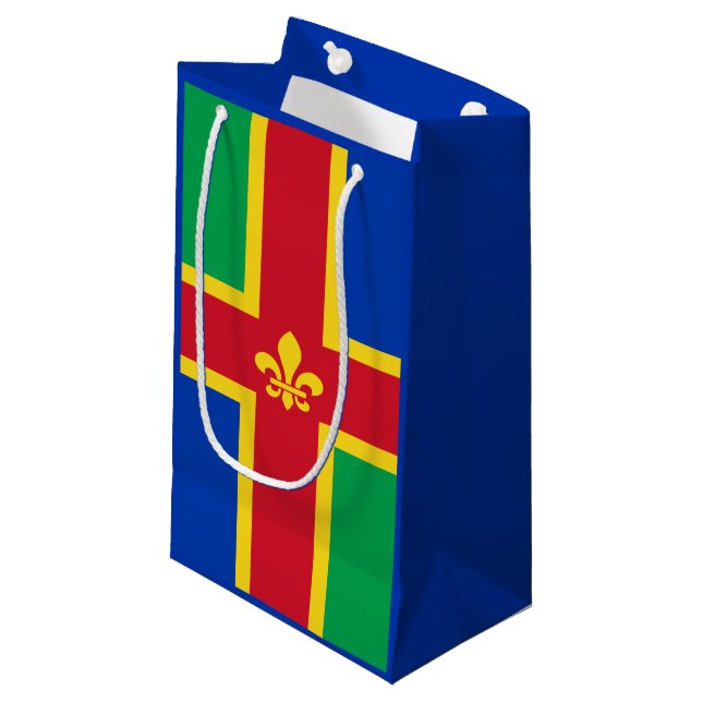Drapeau de Lincolnshire petit sac cadeau (Devant Angle)