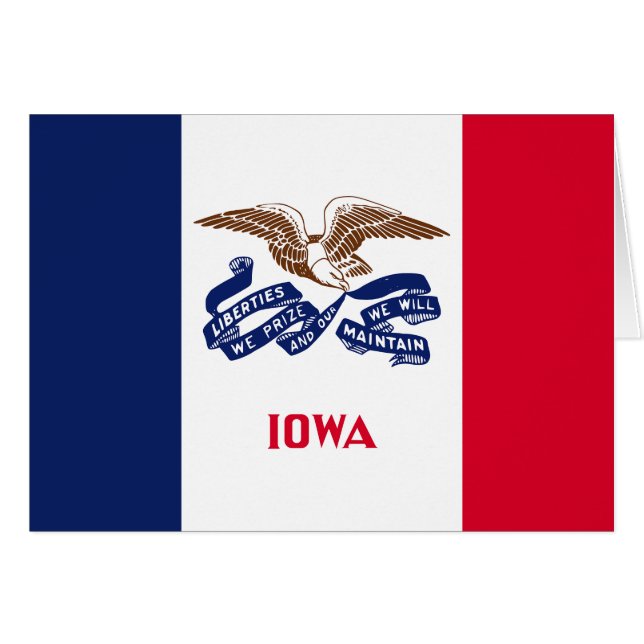 Drapeau de l'Iowa (Devant horizontal)