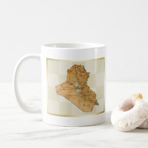 Drapeau de l'Irak + Tasse de carte