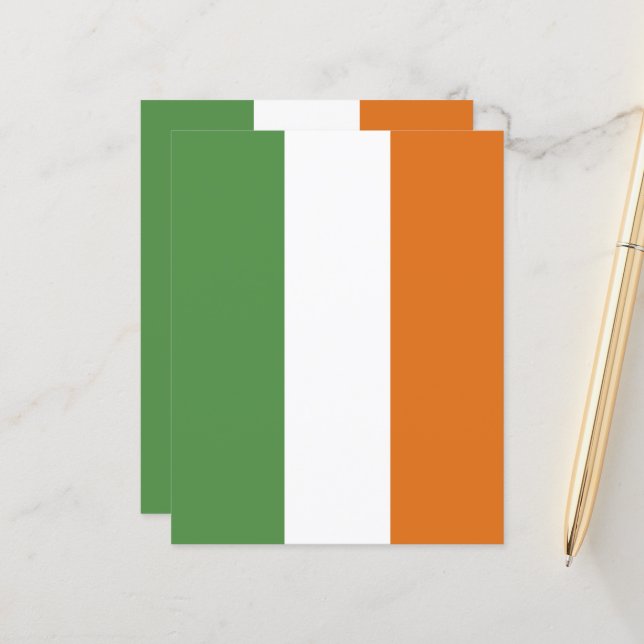 Drapeau de l'Irlande (Devant/Arrière en situation)
