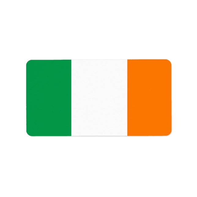 Drapeau de l'Irlande Étiquette (Devant)