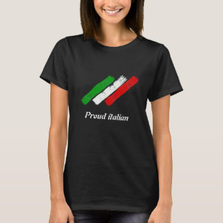 Drapeau de l'Italie. Fier Italien. T-shirt