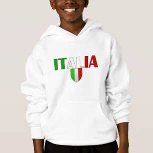 Drapeau de logo de l'Italie de bouclier de