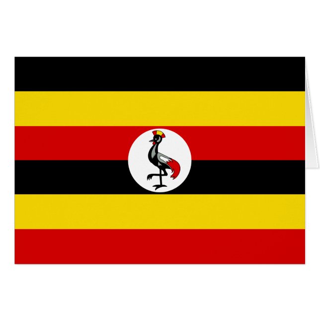 Drapeau de l'Ouganda (Devant horizontal)