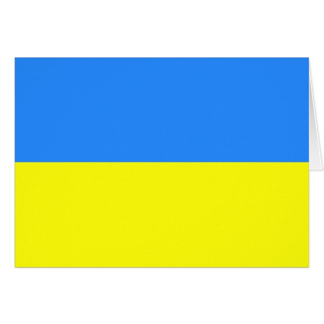 Drapeau de l'Ukraine (Devant Horizontal)
