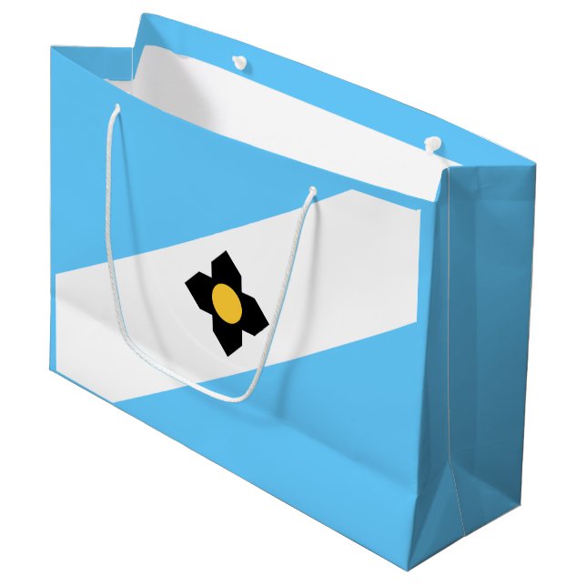 Drapeau de Madison, Wisconsin Grand sac cadeau (Devant Angle)