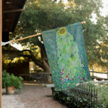 Drapeau De Maison Gustav Klimt - Le tournesol<br><div class="desc">Le tournesol - Gustav Klimt,  Huile sur toile,  1907</div>