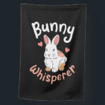 Drapeau De Maison Lapin Lapin Whisperer<br><div class="desc">Lapin Lapin Whisperer</div>