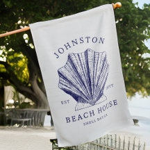 Maison de plage rustique Nom de famille Nautique |