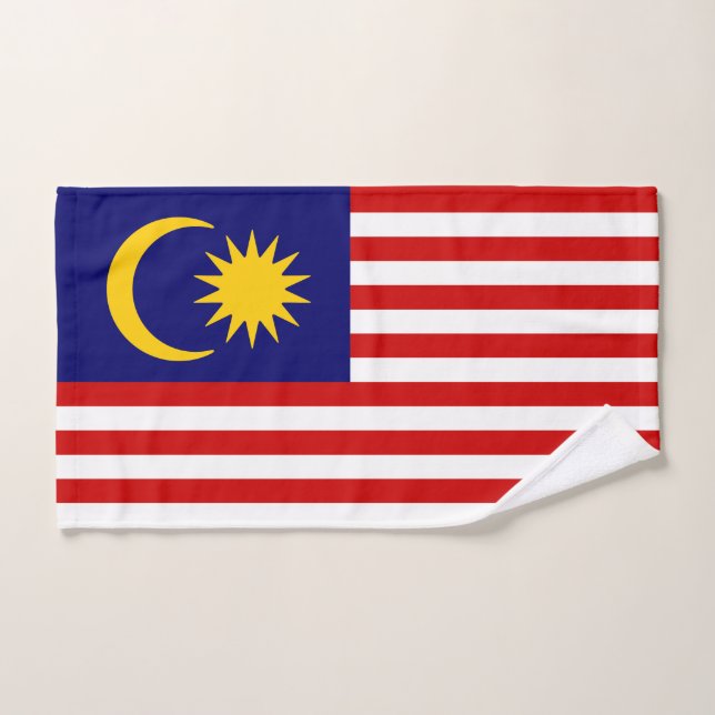 Drapeau de Malaisie (Serviette à main)