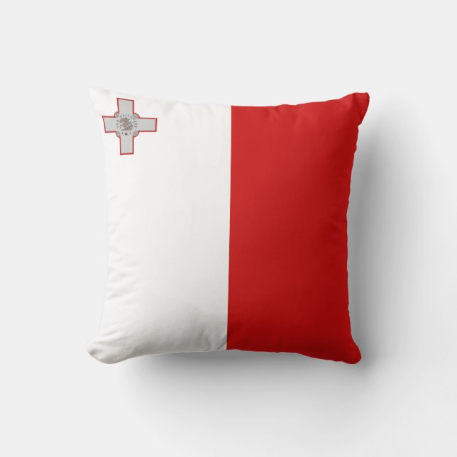Drapeau de Malte x Coussin du drapeau (Recto)