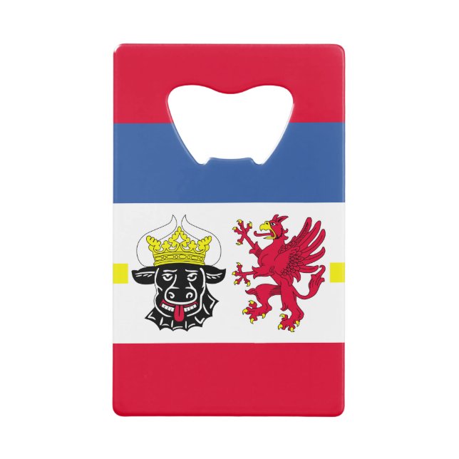Drapeau de Mecklembourg-Poméranie occidentale Cart (Devant)